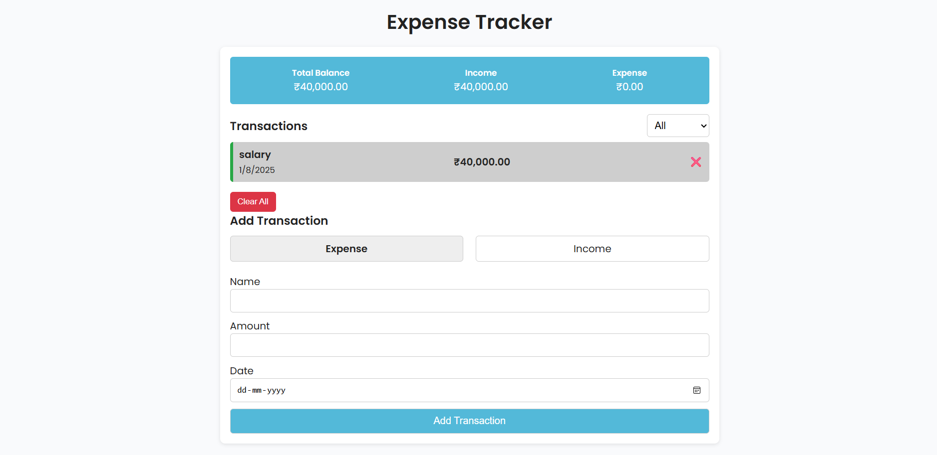 Expense Tracker